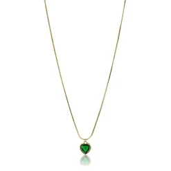 Collier femme Emily Westwood EWN23072G - Acier Doré et Vert