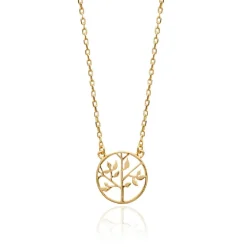 Collier Femme fantaisie arbre de vie plaqué or Maison de la Bijouterie UYZY6545