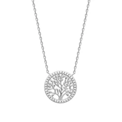 Collier Femme fantaisie arbre de vie argent Maison de la Bijouterie VWZWY645