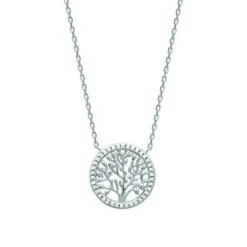 Collier Femme fantaisie arbre de vie argent Maison de la Bijouterie VWZWY645