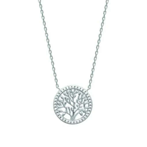 Collier Femme fantaisie arbre de vie argent Maison de la Bijouterie VWZWY645
