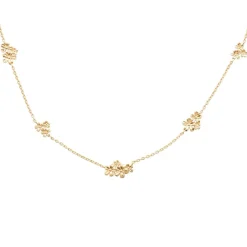 Collier femme fantaisie fleurs plaqué or Maison de la Bijouterie UYYZ0W45