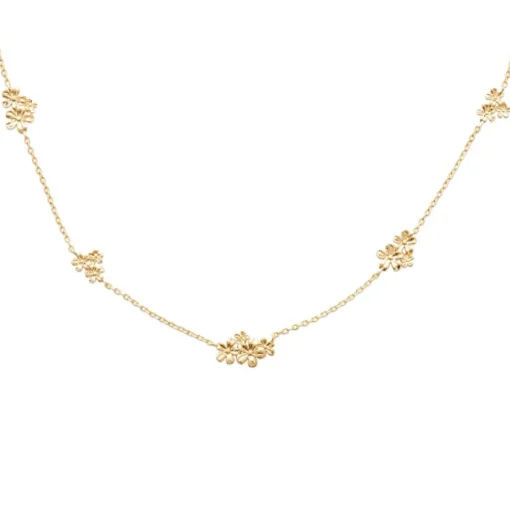 Collier femme fantaisie fleurs plaqué or Maison de la Bijouterie UYYZ0W45