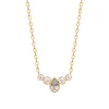 Collier femme fantaisie oxyde de zirconium plaqué or Maison de la Bijouterie UW3VVV45