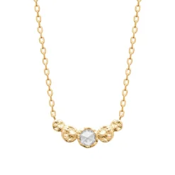 Collier femme fantaisie oxyde de zirconium plaqué or Maison de la Bijouterie UW3VVW45