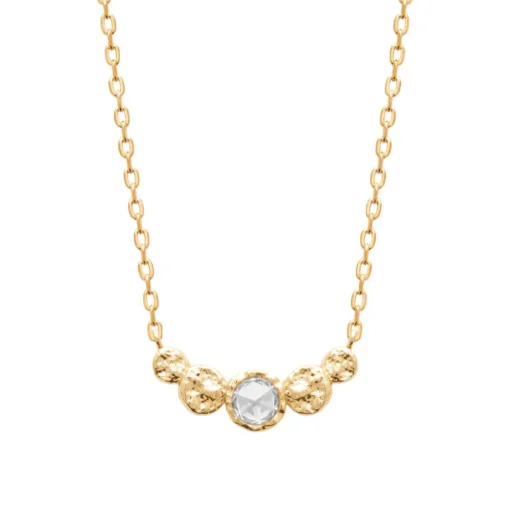 Collier femme fantaisie oxyde de zirconium plaqué or Maison de la Bijouterie UW3VVW45