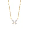 Collier femme fantaisie oxyde de zirconium plaqué or Maison de la Bijouterie UW3VV345