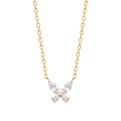 Collier femme fantaisie oxyde de zirconium plaqué or Maison de la Bijouterie UW3VV345