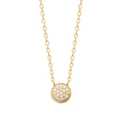 Collier femme fantaisie oxyde de zirconium plaqué or Maison de la Bijouterie UW3Y6545
