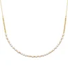 Collier femme fantaisie perles blanches plaqué or Maison de la Bijouterie UW343045