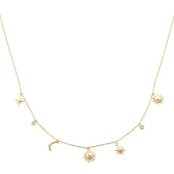 Collier femme fantaisie plaqué or Maison de la Bijouterie UW3V3045