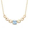 Collier femme fantaisie pierre bleue plaqué or Maison de la Bijouterie UW3WUY45