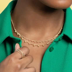 Collier femme fantaisie plaqué or Maison de la Bijouterie UYYZ3045