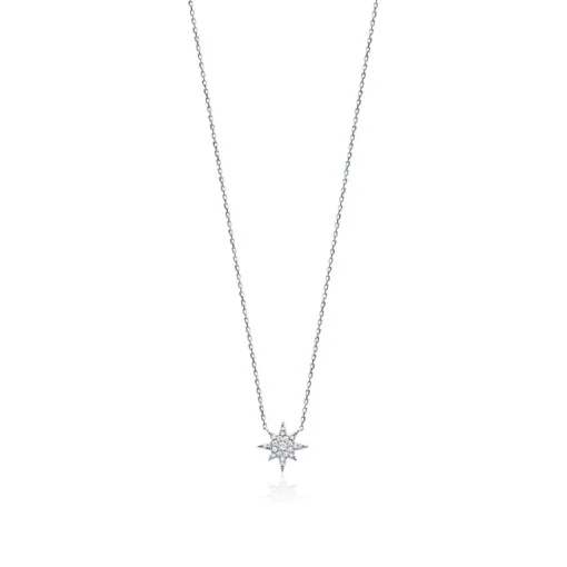 Collier Femme fantaisie étoile oxyde et argent Maison de la Bijouterie VWZW6Y45