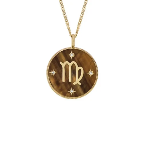 Collier Femme Fossil Bijoux Signes du Zodiaque Vierge - JF04843710 Acier inoxydable