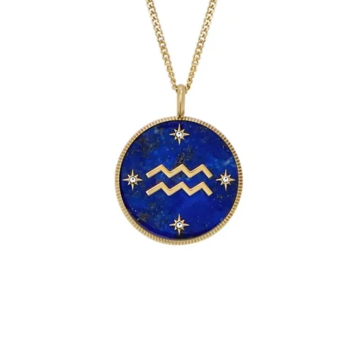 Collier Femme Fossil Bijoux Signes du Zodiaque Verseau - JF04849710 Acier inoxydable