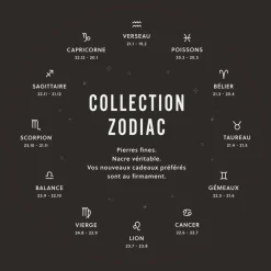 Collier Femme Fossil Bijoux Signes du Zodiaque Lion - JF04842710 Acier inoxydable