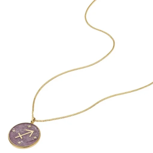 Collier Femme Fossil Bijoux Signes du Zodiaque Sagittaire - JF04846710 Acier inoxydable