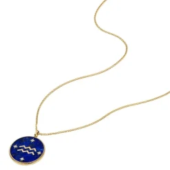 Collier Femme Fossil Bijoux Signes du Zodiaque Verseau - JF04849710 Acier inoxydable