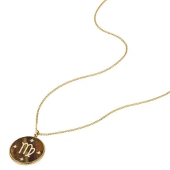 Collier Femme Fossil Bijoux Signes du Zodiaque Vierge - JF04843710 Acier inoxydable