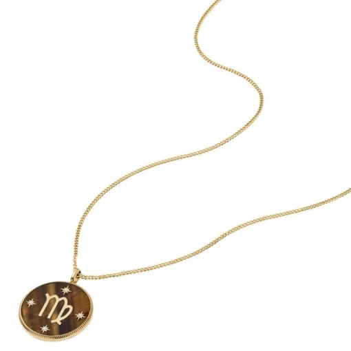 Collier Femme Fossil Bijoux Signes du Zodiaque Vierge - JF04843710 Acier inoxydable