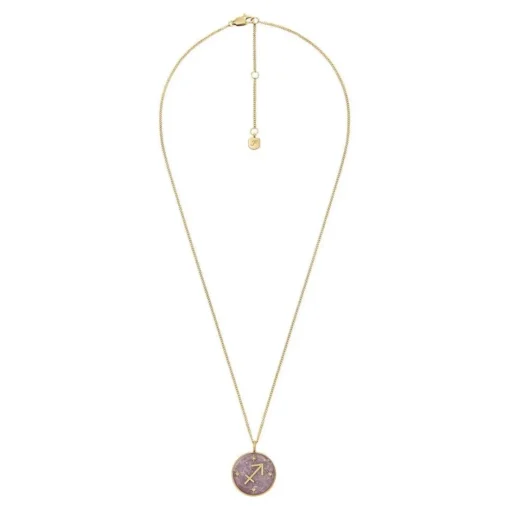 Collier Femme Fossil Bijoux Signes du Zodiaque Sagittaire - JF04846710 Acier inoxydable