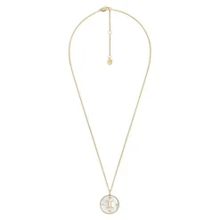 Collier Femme Fossil Bijoux Signes du Zodiaque Gémeaux - JF04840710 Acier inoxydable