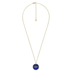 Collier Femme Fossil Bijoux Signes du Zodiaque Verseau - JF04849710 Acier inoxydable