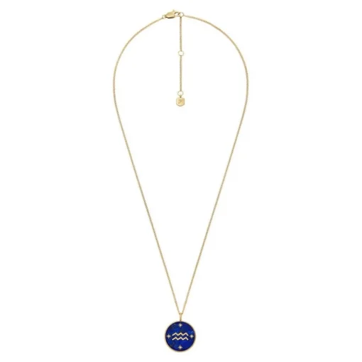 Collier Femme Fossil Bijoux Signes du Zodiaque Verseau - JF04849710 Acier inoxydable