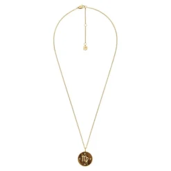 Collier Femme Fossil Bijoux Signes du Zodiaque Vierge - JF04843710 Acier inoxydable