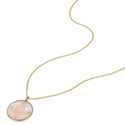 Collier Femme Fossil Bijoux Signes du Zodiaque Balance - JF04844710 Acier inoxydable