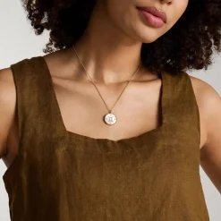 Collier Femme Fossil Bijoux Signes du Zodiaque Gémeaux - JF04840710 Acier inoxydable