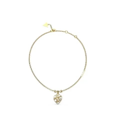 Collier femme Guess Bijoux - JUBN03099JWYG HEART CAGE Acier Doré