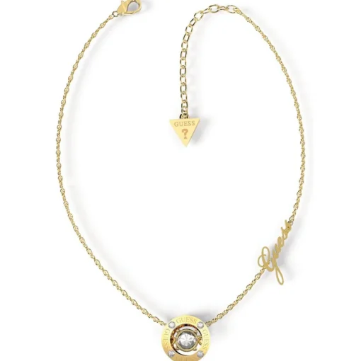 Collier Femme Guess Bijoux - SOLITAIRE JUBN01459JWYG Acier Doré