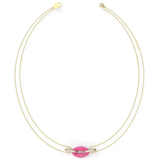 Collier Femme Guess Bijoux - POP LINKS JUBN01411JWYGNP Acier Doré
