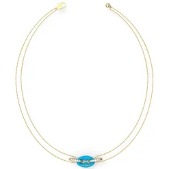 Collier Femme Guess Bijoux - POP LINKS JUBN01411JWYGLB Acier Doré