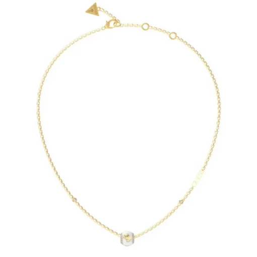 Collier Femme Guess Bijoux - JUBN02281JWYGWH 4G LOOP Acier Doré