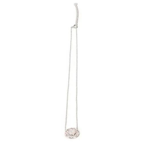 Collier Femme Kosma Paris Dentelle - Argenté Blanc