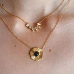 Collier Femme Kosma Paris Flora - Doré noir