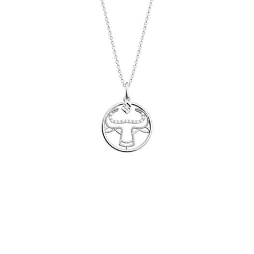 Collier Femme Les Georgettes 704413916J4050 Argent Agate P-Zodiaque