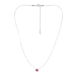 Collier Femme MYC-Paris - AN1-1566-PK Métal rhodié Argent Rose