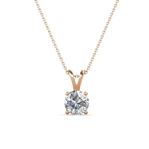 Collier Femme MYC-Paris Solitaire - DP0079-RG Laiton Doré rose