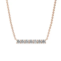 Collier Femme MYC-Paris Solitaire - DP0222-RG Laiton Doré rose