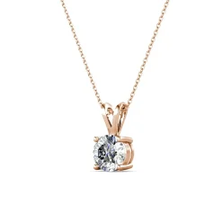 Collier Femme MYC-Paris Solitaire - DP0079-RG Laiton Doré rose