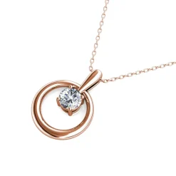 Collier Femme MYC-Paris Solitaire - DP0181-RG Laiton Doré rose