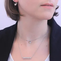 Collier Femme MYC-Paris Solitaire - DP0222-S Laiton Argent