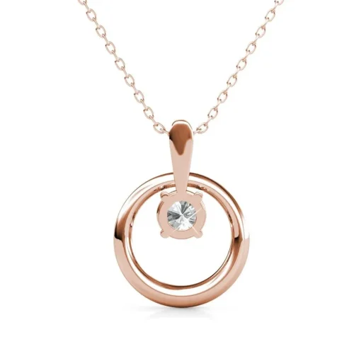 Collier Femme MYC-Paris Solitaire - DP0181-RG Laiton Doré rose
