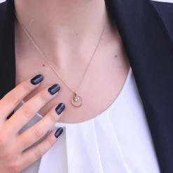 Collier Femme MYC-Paris Solitaire - DP0181-RG Laiton Doré rose