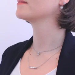 Collier Femme MYC-Paris Solitaire - DP0222-S Laiton Argent