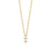 Collier femme oxyde de zirconium plaqué or Maison de la Bijouterie UW3W6545